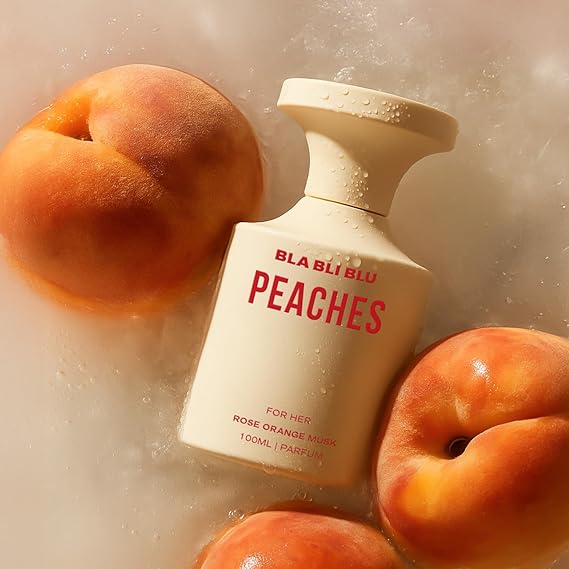 BLABLIBLU Peaches Perfume for Women|100ml Long-Lasting Parfum Fragrances - A Notch above EDP, EDT & EDC |Perfume For Woman | Rose, Orange & Musk Notes
