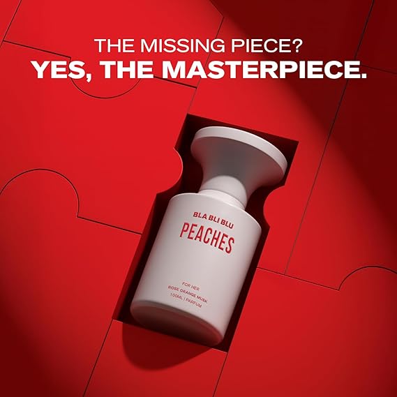 BLABLIBLU Peaches Perfume for Women|100ml Long-Lasting Parfum Fragrances - A Notch above EDP, EDT & EDC |Perfume For Woman | Rose, Orange & Musk Notes